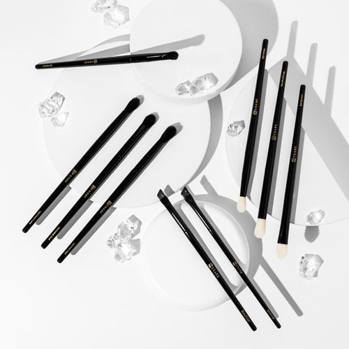 Our 9 Piece Eye Brush set contains everything you need to create gorgeous eye looks with minimal experience and effort. This brush set was designed to work perfectly with every eye shape and size, whether you have lots of lid space, very little lid space, hooded eyes or more mature eyes this brush set has you covered